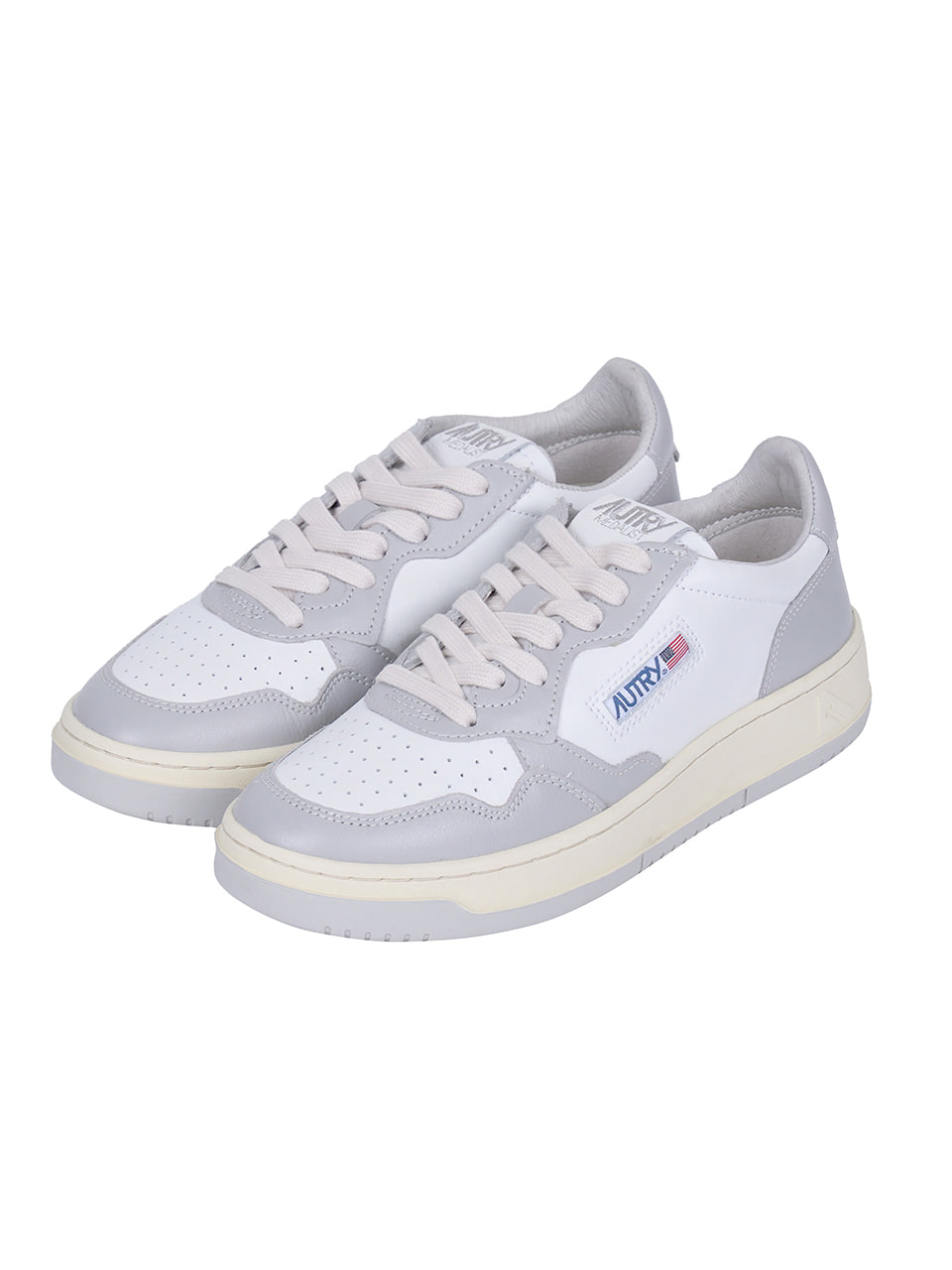 AUTRY - MEDALIST LEATHER SNEAKERS (VAPOR GRAY)