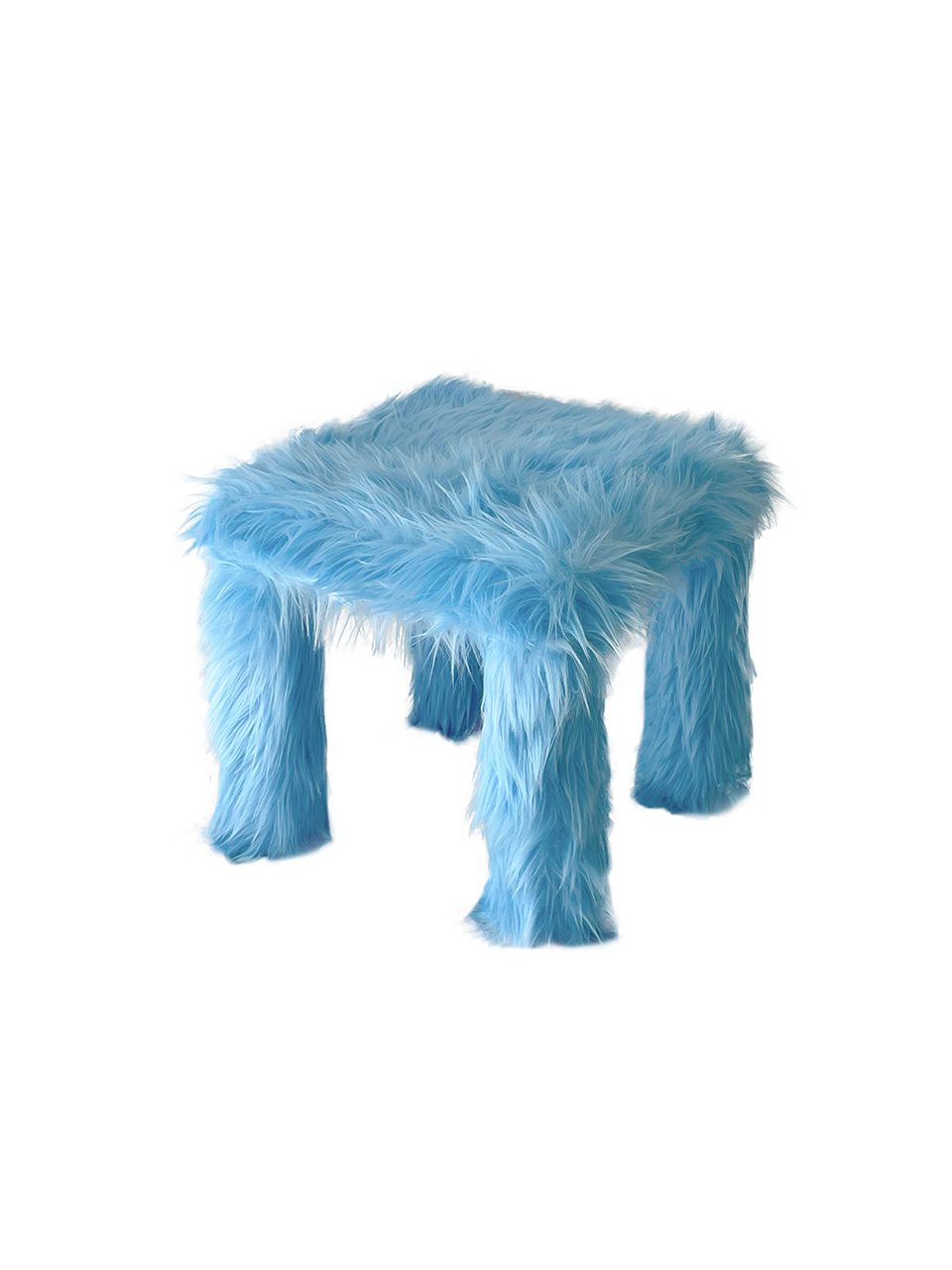 46month - FURRY TABLE M (SKY BLUE)