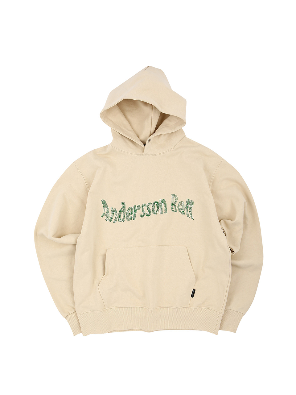 ANDERSSON BELL - UNISEX NEW AB LOGO EMBROIDERY HOODIE (IVORY)