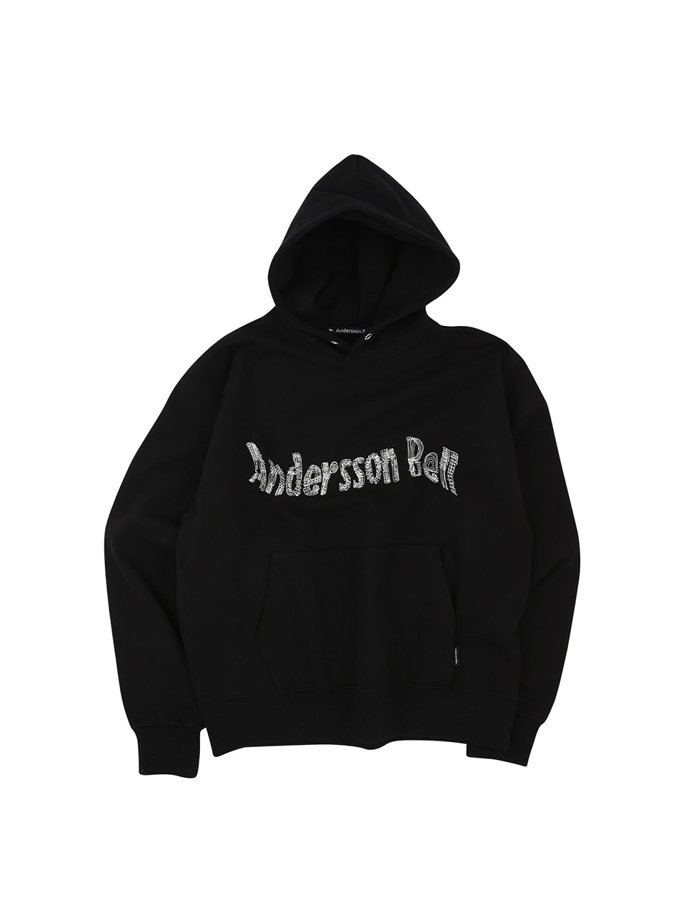 ANDERSSON BELL - UNISEX NEW AB LOGO EMBROIDERY HOODIE (BLACK)