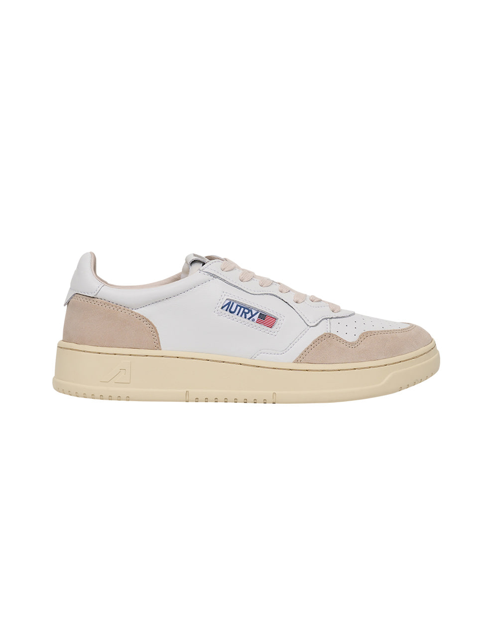 AUTRY - MEDALIST SUEDE LEATHER SNEAKERS (WHITE/SUEDE)