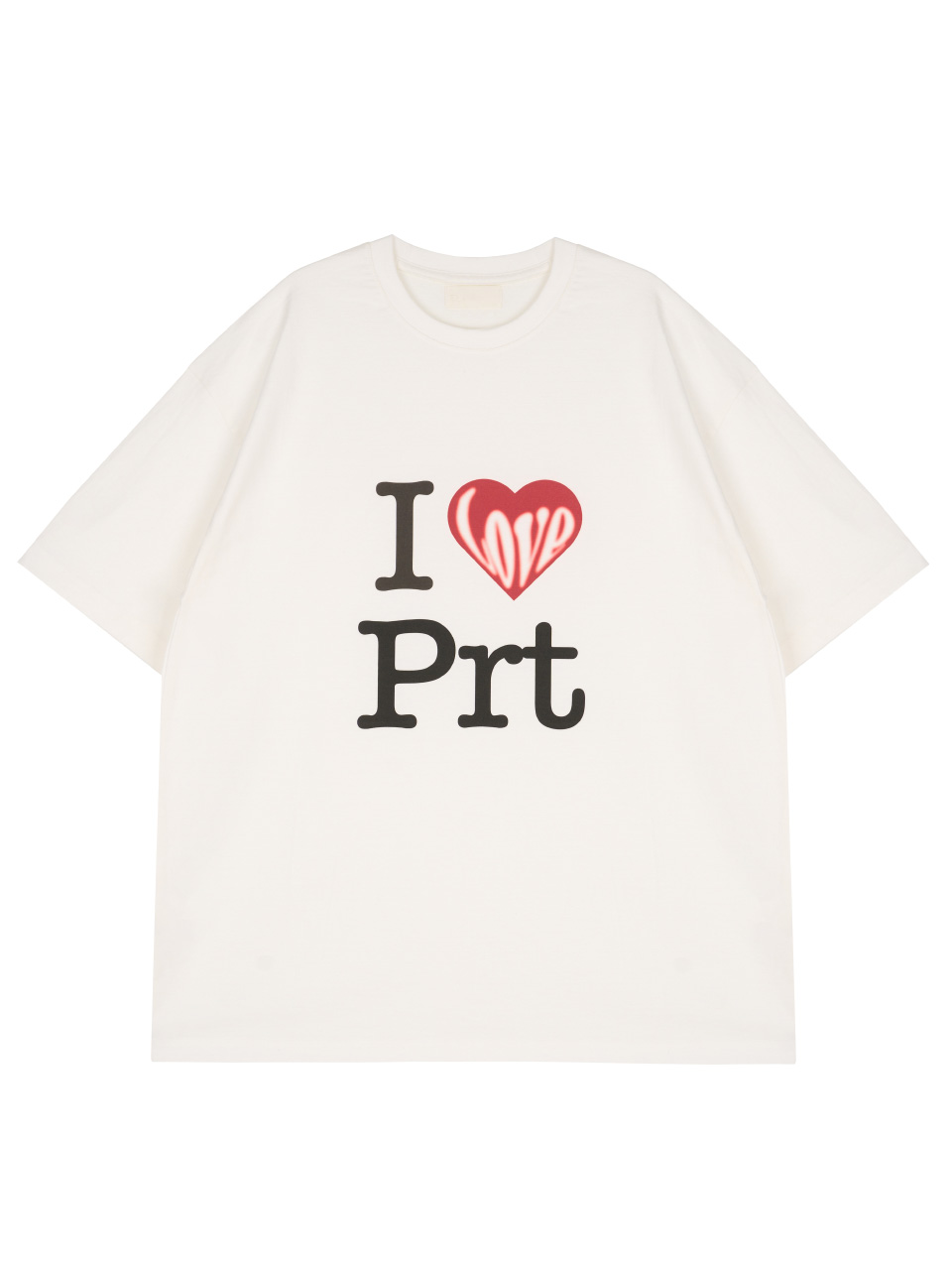 PRTPRT SHOP - I LOVE PRT T SHIRT (WHITE)