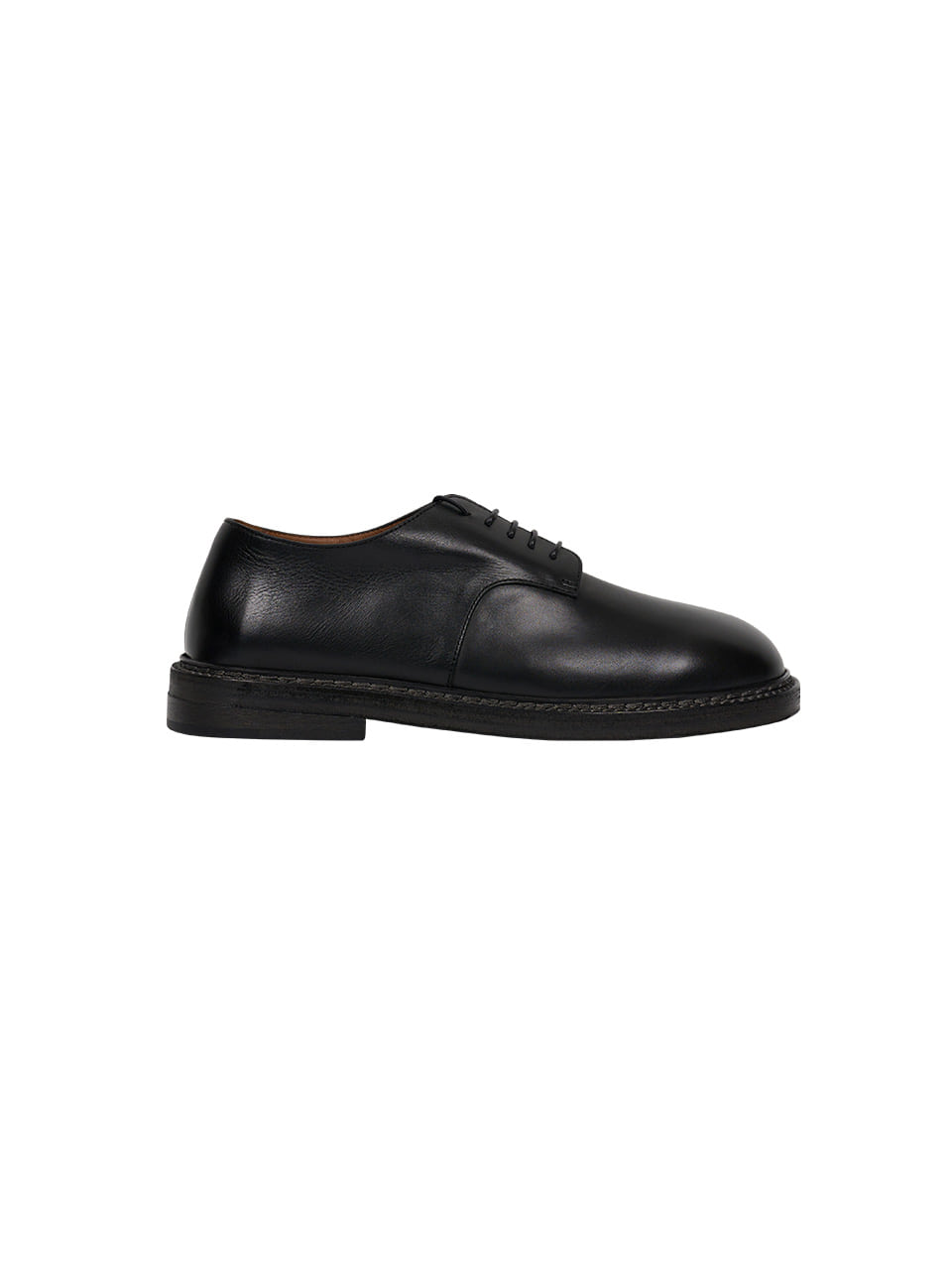 MARSELL - NASELLO LEATHER DERBY SHOES (BLACK)
