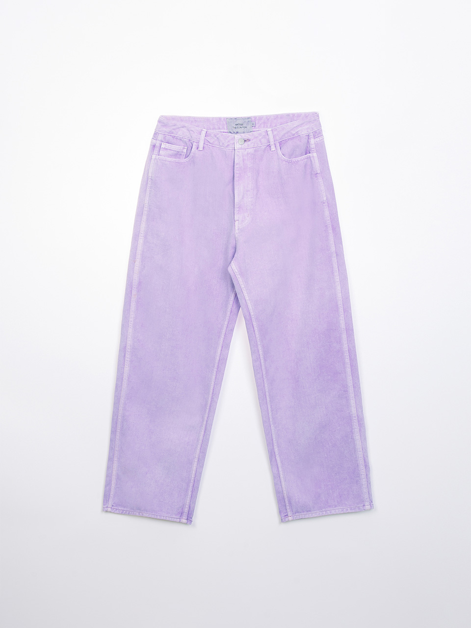 MATISSE THE CURATOR - WIDE DYING DENIM PANTS (LIGHT PURPLE)