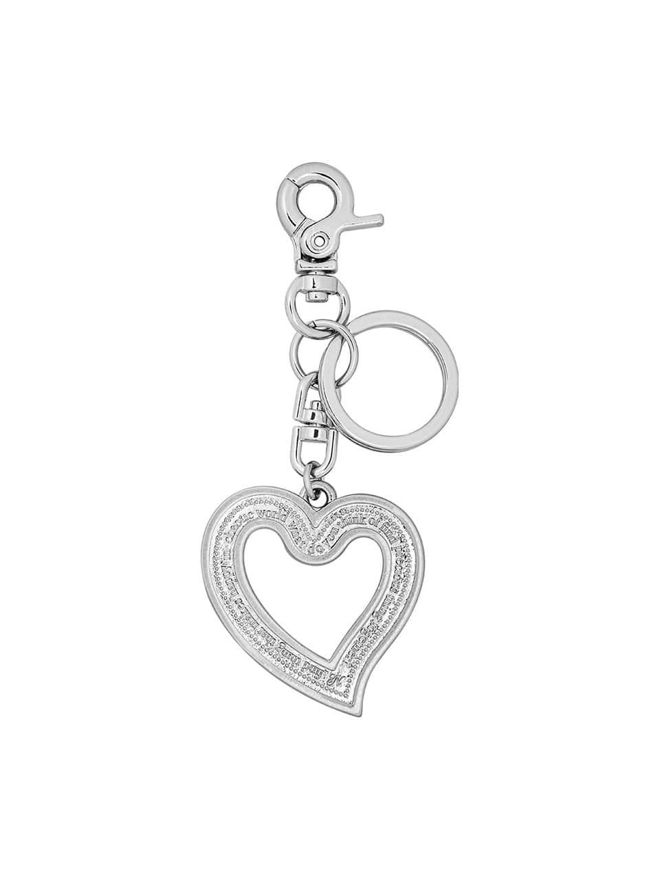 NFF - LETTERING HEART KEY RING (SILVER)