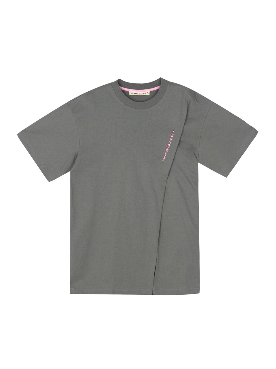 Y/PROJECT - PINCHED LOGO T SHIRT (KHAKI)