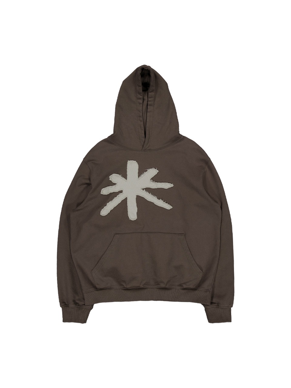 THECOLDESTMOMENT - TCM S FLOWER HOODIE (DARK BROWN)