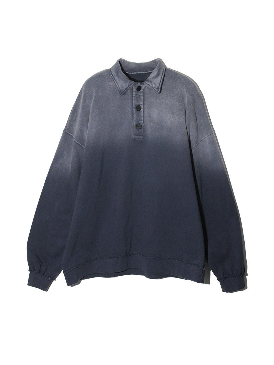 NON FLOOR - BLEACHED POLO SWEAT (MILKY NAVY)