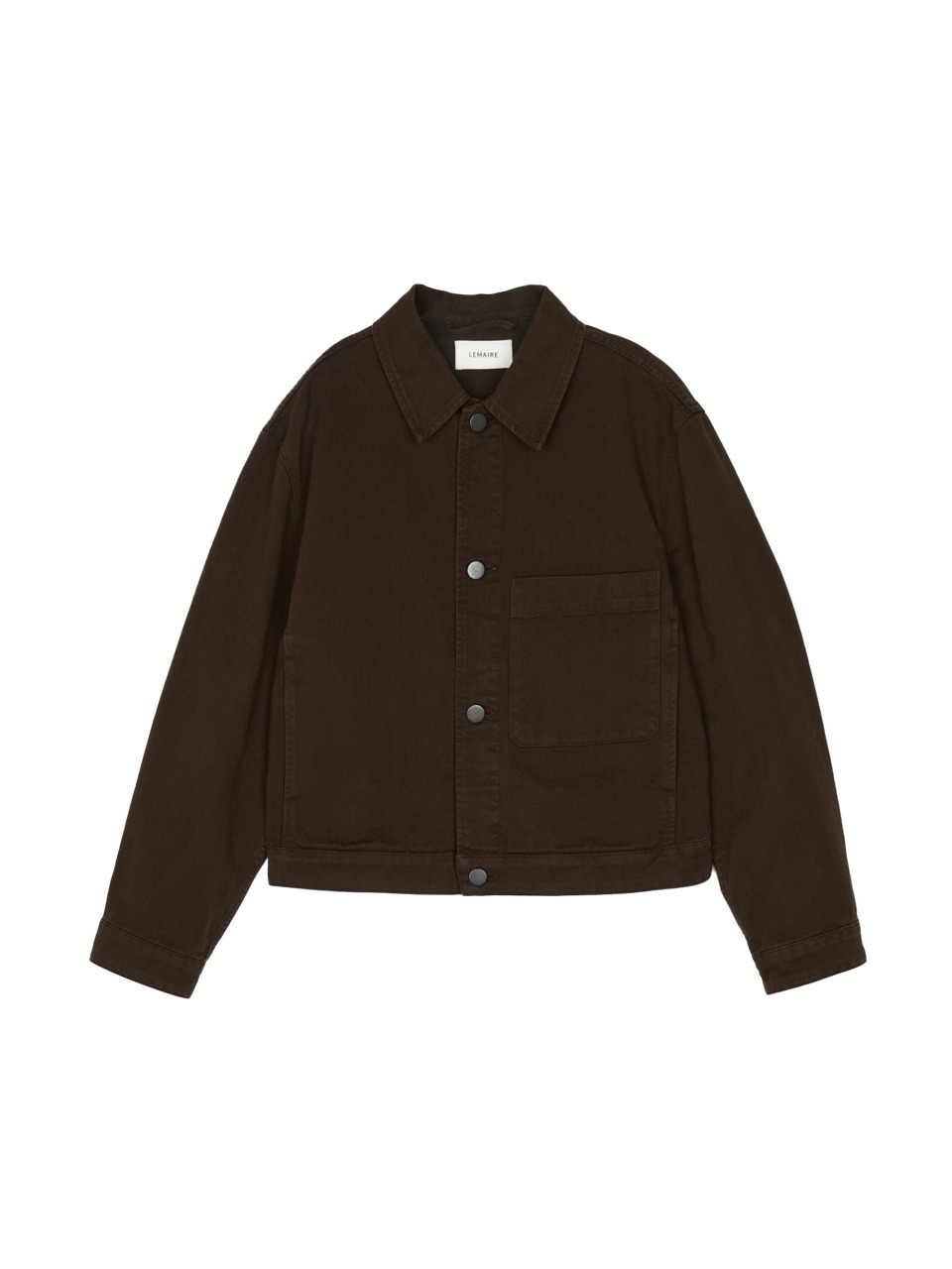 LEMAIRE - BOXY TRUCKER JACKET (BROWN)