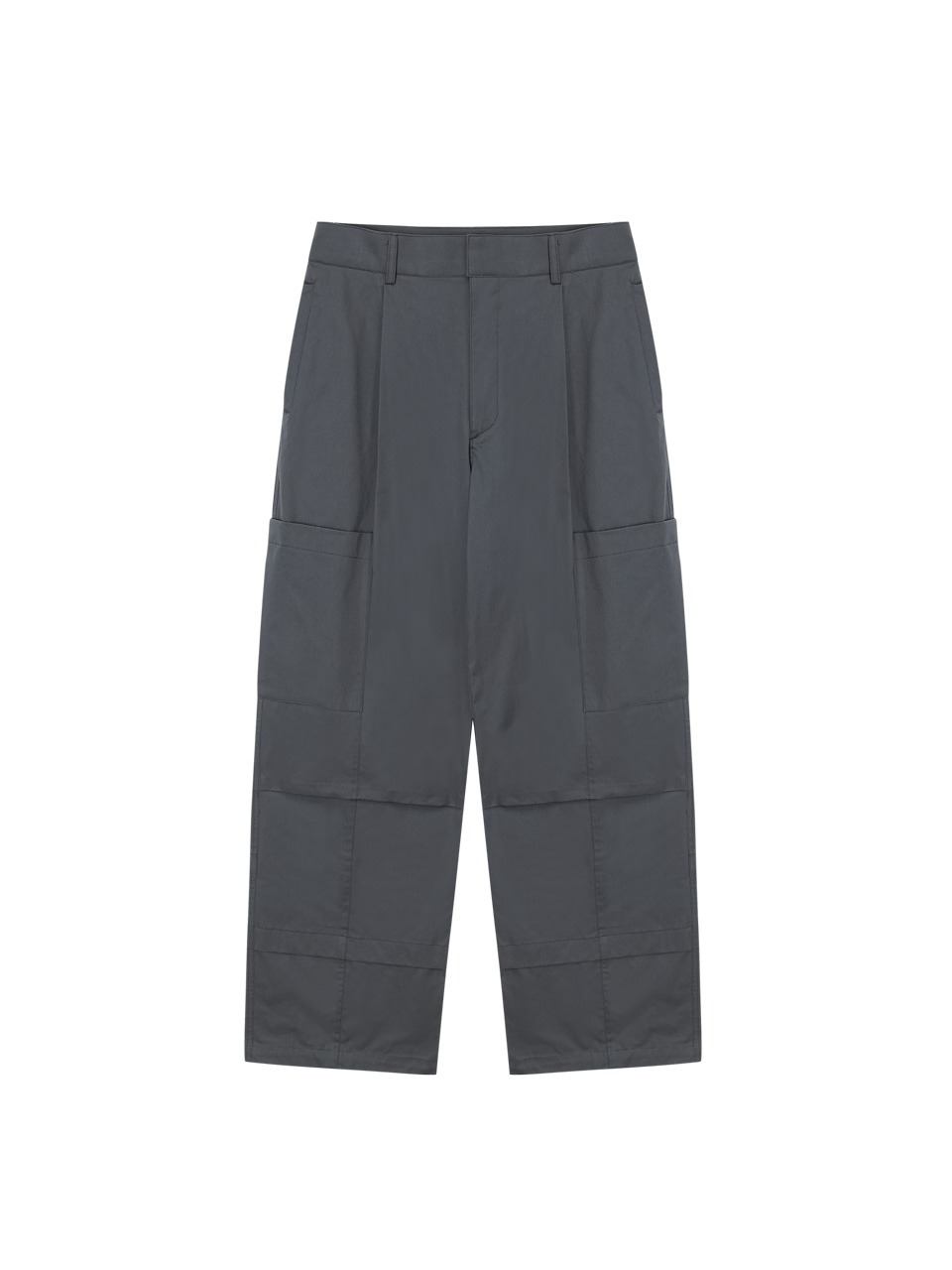 FAMILLE - SUMMER PARACHUTE WIDE CARGO PANTS (CHARCOAL)