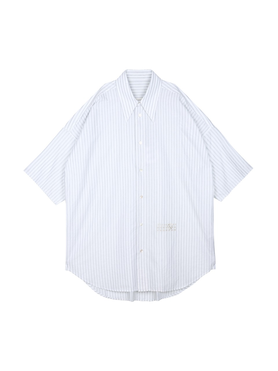 MM6 - OVERSIZE STRIPE SHIRTS (OFFWHITE SILVER)