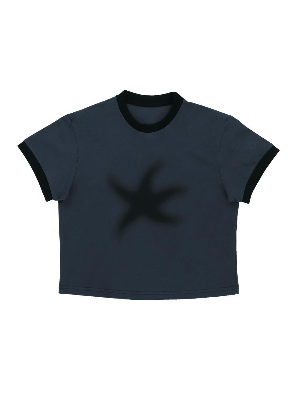 THECOLDESTMOMENT - TCM CLOUDY STARFISH RINGER T (NAVY/BLACK)