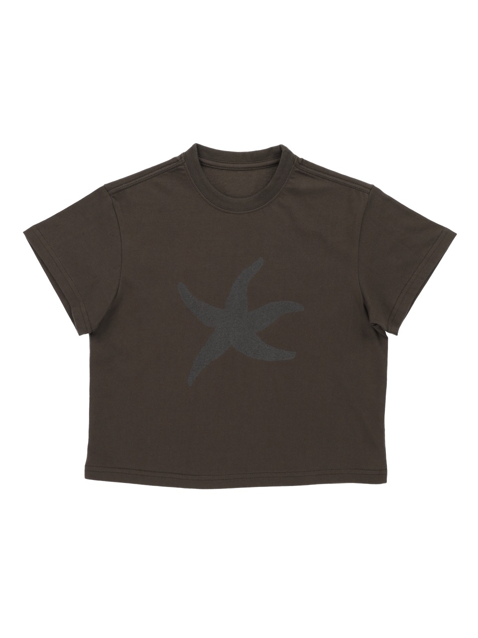 THECOLDESTMOMENT - TCM STARFISH LOGO CROP T (BROWN)