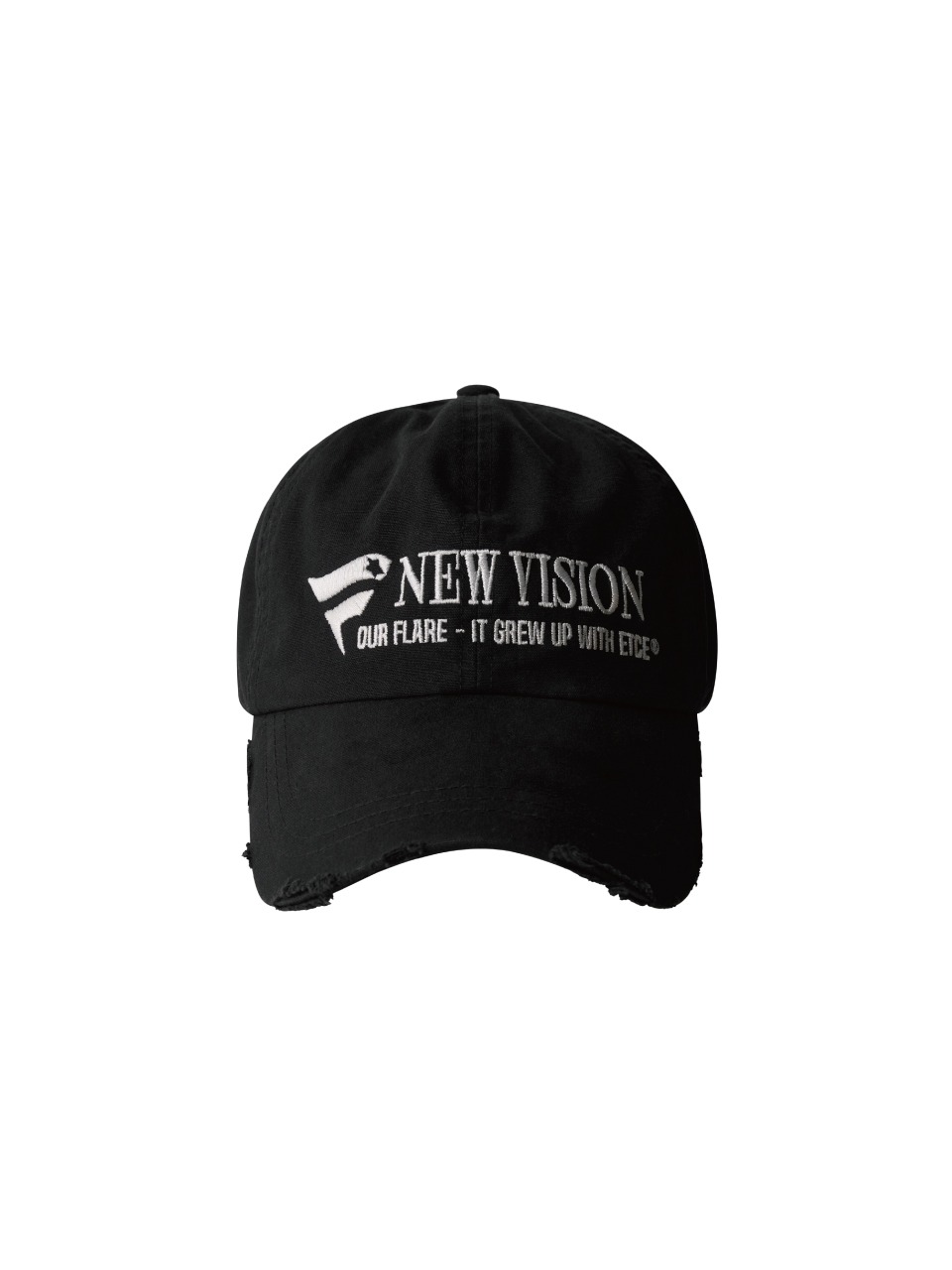 ETCE - NEW VISION DESTROYED WASHED CAP (BLACK)