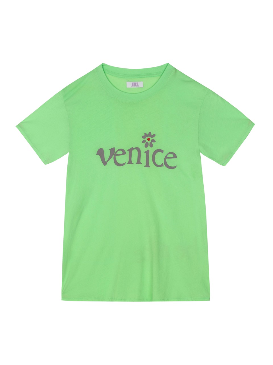 ERL - VENICE PRINTED COTTON T SHIRT (GREEN)