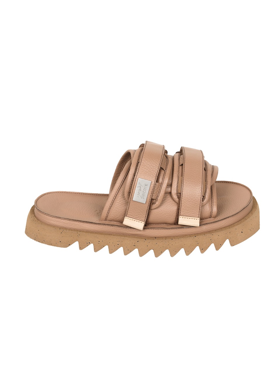 MARSELL X SUICOKE - MOTO LEATHER SLIDES (BROWN)