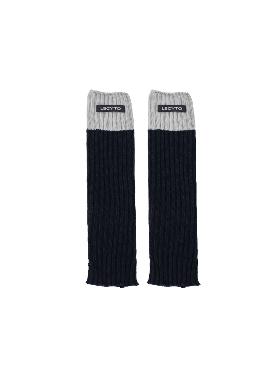 LECYTO - LONG KNIT COMBI LEG WARMER (BLACK)